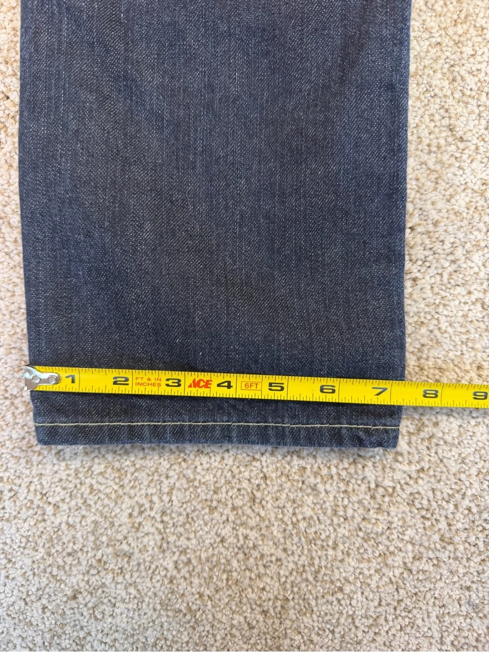 Levi's 511 Skinny Men's 34x32 Dark Wash Denim Zip Pockets Jeans